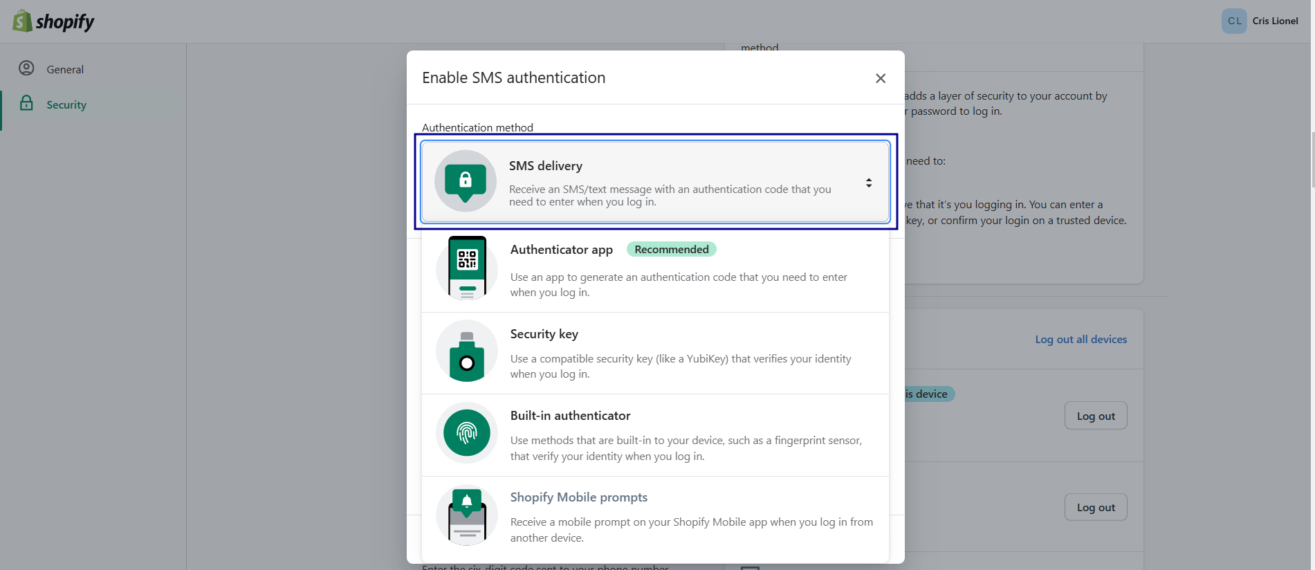 Choose Your Authentication Method